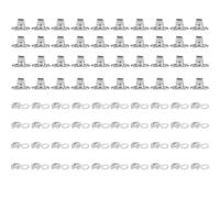 Gokelomg Lot de 40 fermoirs rotatifs de qualité marine avec bouton rotatif, œillet et boulon, pour boutons rotatifs pour fermetures en toile