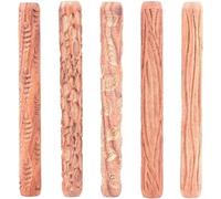 Gokelomg Lot de 5 rouleaux à main pour poterie - Pour tampon d'argile, motif