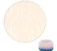 Gokelomg Panier naturel de 30 cm avec trou, cercle espace de base pour le tricot, crochet, sac à fond