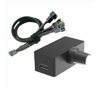 Gokelomg Régulateur de vitesse PWM 4 broches PWM Contrôle du ventilateur PWM Alimentation USB Type C Option de refroidissement par eau DIY, facile à utiliser,