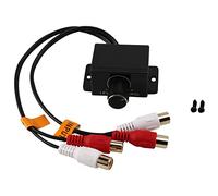 Gokelomg Voiture Audio Amplificateur Basse Niveau de Gain Bouton de Controle Volume LC-1 Noir