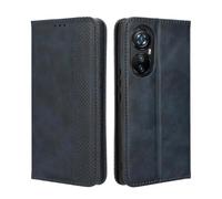 GOKEN Coque Folio Cuir Étui pour Blackview A200 Pro, Antichoc Portefeuille Housse vec Fentes pour Cartes, PU/TPU Bumper Protection Case Cover Fermeture Magnétique (Bleu)