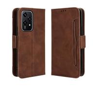 GOKEN Coque Folio Cuir Étui pour Honor 200 Lite, Antichoc Portefeuille Housse vec Fentes pour Cartes, PU/TPU Bumper Protection Case Cover Fermeture Magnétique -Marron