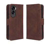 GOKEN Coque Folio Cuir Étui pour Honor 90 Lite, Antichoc Portefeuille Housse vec Fentes pour Cartes, PU/TPU Bumper Protection Case Cover Fermeture Magnétique -Marron