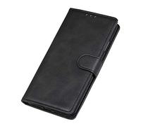 GOKEN Coque Folio Cuir Étui pour Huawei Nova 8i / Honor 50 Lite, Antichoc Portefeuille Housse vec Fentes pour Cartes, PU/TPU Bumper Protection Case Cover tand Fonction (Noir)