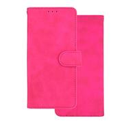 GOKEN Coque Folio Cuir Étui pour TCL 20 R 5G (TCL 20R 5G), Antichoc Portefeuille Housse vec Fentes pour Cartes, PU/TPU Bumper Protection Case Cover Fermeture Magnétique (Rouge)