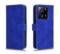 GOKEN Coque Folio Cuir Étui pour Xiaomi 13T / Xiaomi 13T Pro, Antichoc Portefeuille Housse vec Fentes pour Cartes, PU/TPU Bumper Protection Case Cover Fermeture Magnétique,Bleu