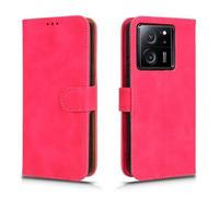 GOKEN Coque Folio Cuir Étui pour Xiaomi 13T / Xiaomi 13T Pro, Antichoc Portefeuille Housse vec Fentes pour Cartes, PU/TPU Bumper Protection Case Cover Fermeture Magnétique,Rouge