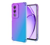 GOKEN Coque pour Oppo A80 5G - Housse Antichoc en Silicone Souple, Étui Dégradé Mode, Protection Anti-Rayures, Semi-Transparent -Violet Bleu