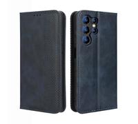 GOKEN Coque pour Oukitel C1 / C1 Pro - Housse en Cuir Synthétique avec Rabat Magnétique, Étui Portefeuille Antichoc avec Support et Emplacements pour Cartes, Silicone -Bleu