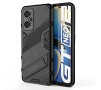 GOKEN Coque pour Realme GT2 / Realme GT Neo 2, Antichoc Housse Protection Etui avec Support Béquille Multi-Angles, PC/TPU Bumper Armor Protection Case Cover, Noir
