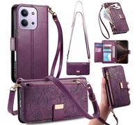 GOKEN Coque pour Xiaomi Redmi 15C 4G / Poco C85 - Housse en Cuir PU avec Rabat Magnétique, Étui Fermeture Portefeuille Antichoc avec Support Pliable - Violet