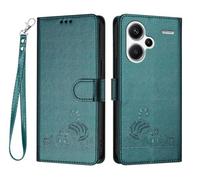 GOKEN Coque pour Xiaomi Redmi Note 13 Pro Plus 5G (Pro+), Étui en Cuir Synthétique, Housse Antichoc, Portefeuille avec Carte, Rabat à Fermeture Magnétique et Support Pliable, Cover Case -Vert Foncé