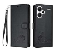GOKEN Coque pour Xiaomi Redmi Note 13 Pro Plus 5G (Pro+), Étui en Cuir Synthétique, Housse Antichoc, Portefeuille avec Carte, Rabat à Fermeture Magnétique et Support Pliable, Cover Case -Noir