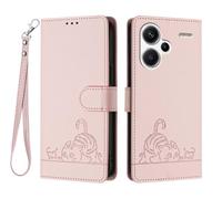 GOKEN Coque pour Xiaomi Redmi Note 13 Pro Plus 5G (Pro+), Étui en Cuir Synthétique, Housse Antichoc, Portefeuille avec Carte, Rabat à Fermeture Magnétique et Support Pliable, Cover Case -Or Rose