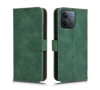 GOKEN Coque Xiaomi Redmi 15C 4G / Poco C85 - Housse Portefeuille en Cuir Synthétique et Silicone, Étui Antichoc avec Rabat Magnétique et Fente Carte, Support Pliable -Vert