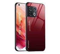 GOKEN Verre Dégradé Coque pour OnePlus 10 Pro, Étui avec Dos en Verre Trempé + Cadre en TPU en Silicone Souple, Rayure Résistible Bumper Protection Case Cover Housse (5)