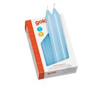 goki 15427 Bougies d'anniversaire, 10 cm Ø 1,3 cm, bleu (paquet de 10)