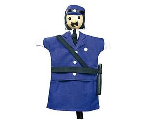 Goki - 2040598 - Marionnette À Mains en Peluche - Officier De Police