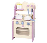 Dinette Kitchenette en bois rose Goki - Jouets en bois