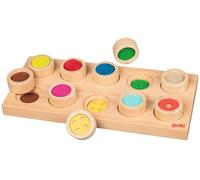 Goki - Jeu de mémo sensoriel tactile - 10 pièces - Jouet en bois