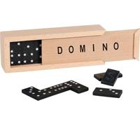 Goki 2041391 Jeu de dominos 28 pièces en coffret bois noir