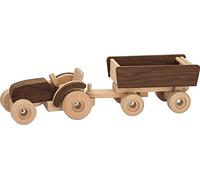 Goki - 2041461 - Figurine Transport Et Circulation - Tracteur avec Remorque
