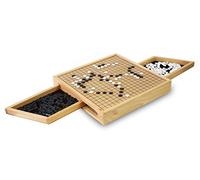 Goki - 2041505 - Go Jeu De Société Avec Des Plateaux Gigognes, Noir, Blanc, Beige