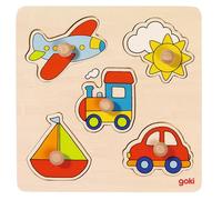 Goki - Puzzle d'encastrement en bois - Mon Voyage (2041541) - 15 pièces