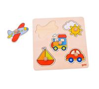 Goki - 2041541 - Puzzle En Bois À Encastrement - Mon Voyage - 15 Pièces