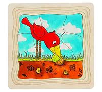 Goki - 2041608 - Puzzle en Bois - Couches - l'arbre - 44 Pièces