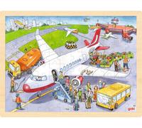 Goki Puzzle – L'aéroport – 96 pièces – Multicolore