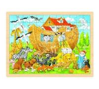 Goki - 2041647 - Puzzle En Bois À Encastrement - Entrée En Arche De Noé - 96 Pièces G