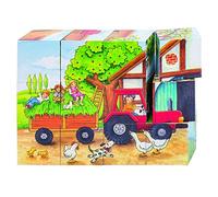 Puzzle de cubes - " 4 saisons à la ferme" - 12 cubes
