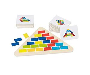 Goki - 2041699 - Puzzle en Bois - Segment Triangle - 10 Pièces