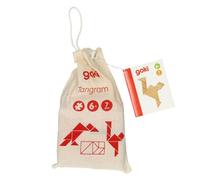 Goki - 2041705 - Puzzle en Bois - Tangram - 7 Pièces