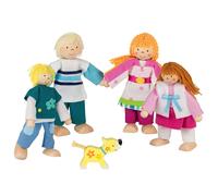 goki Poupées Susibelle 51582 – Famille, lot de 4 personnages + 1 chien