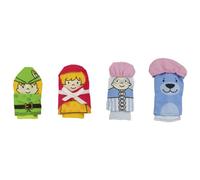 goki 51654 Marionnettes à doigts 'Petit Chaperon Rouge', colorées (1 set)