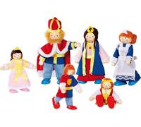 goki 51797 Poupées à plier La famille royale, multicolore, 6 pièces (1 set)