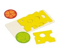 Goki - 51811 - Imitation - Planche de Tranches de Fromage en Bois