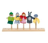 goki 51898 Marionnettes à doigts 'Petit Chaperon Rouge', multicolore (1 set)