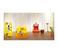 Goki - 51904 - Mobilier de Poupée - Meuble pour Poupée 34 pieces - Séjour