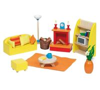 Goki - 51904 - Mobilier de Poupée - Meuble pour Poupée 34 pieces - Séjour