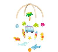 Gollnest & Kiesel Mobile en bois goki 52865 Van de surfeur, thème mer et plage, 25 x 30 cm