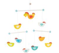 Goki Mobile en bois 52887 Poules – Amusantes, décoration chambre bébé