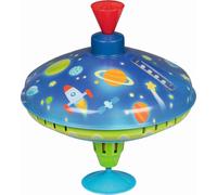 Goki – Toupie bourdonnante LED Univers – Ø 18,5 cm H 21 cm – Tôle/Plastique