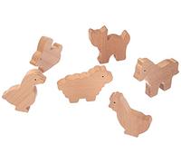 Goki - 53871 - Loisir Créatif - Animaux de Ferme - 10 Modèles - Bois - + 3 Ans