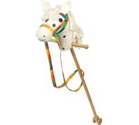 goki 53940 Cheval à pédales Schimmel, blanc/coloré