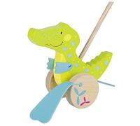 GOKI 54911 Crocodile Push-Along Toy, Mixed