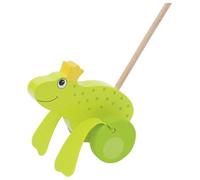 Goki 54938 Jouet à Pousser Roi Grenouille